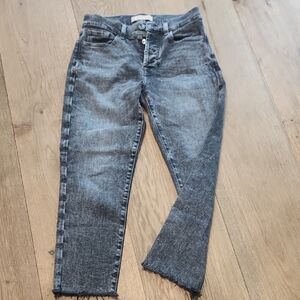 7 For All Mankind Black Ankle Jeans
